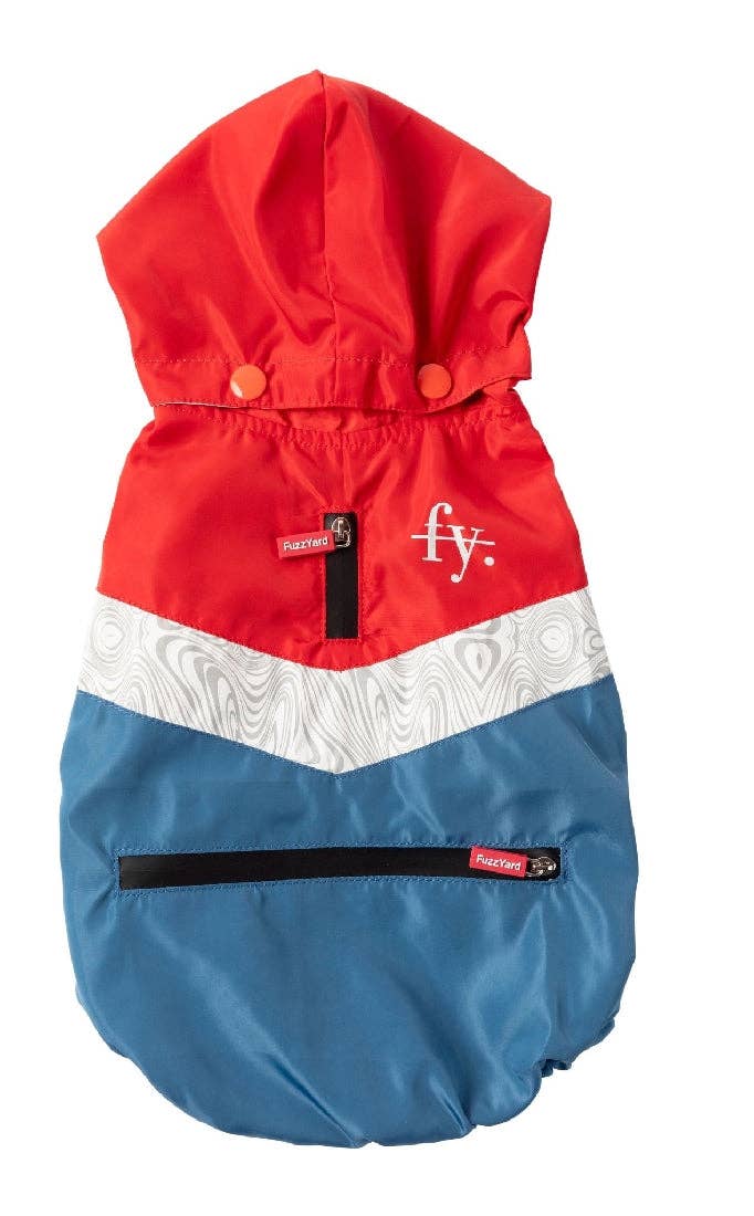 In Vogue Pets – wholesale Pet raincoat – Dog – The Seattle Raincoat - Red & Blue - SPECIAL OFFER!0