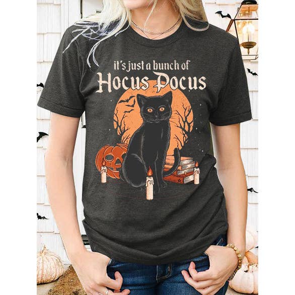 T-shirt met ronde hals en print voor dames met Halloween-print voor wholesale door Tourtiwi