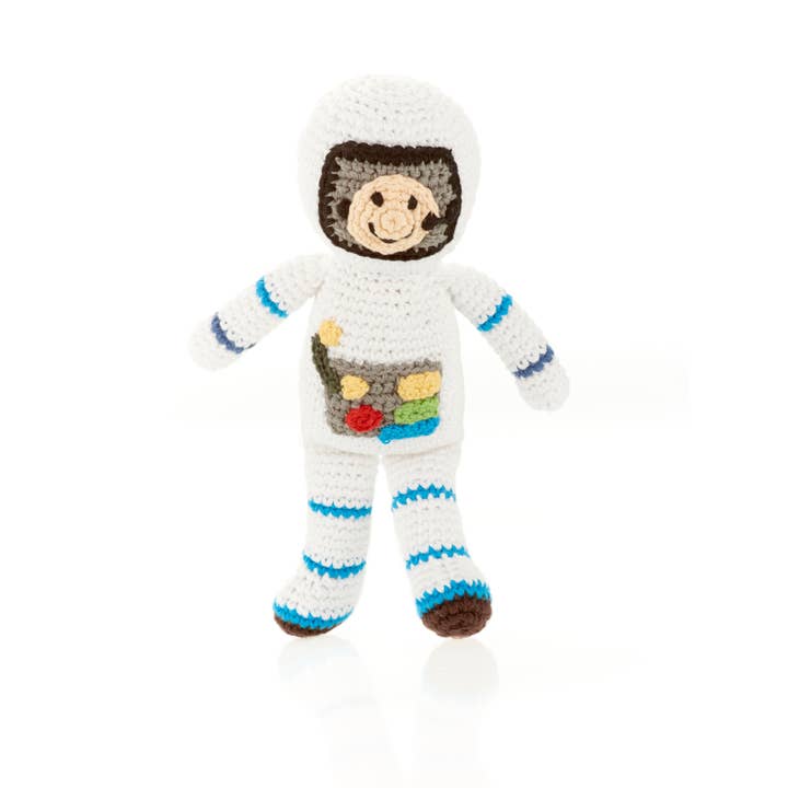 Pebblechild - Venta al por mayor Peluche - Niños y bebés - Sonajero de Astronauta de Juguete de Ganchillo para Bebé