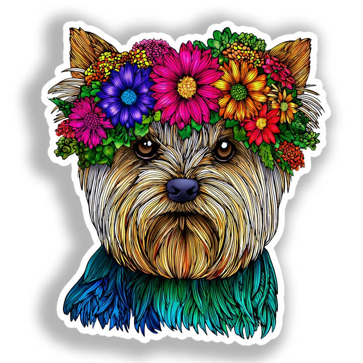Yorkshire Terrier Hund Aufkleber # A017159 für den Großhandel von Yoonek Graphics