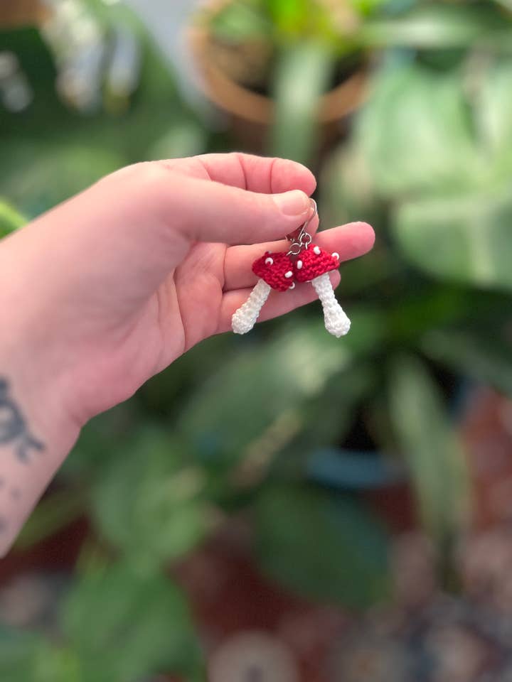 Forest core Mushroom earrings! for wholesale by Yetta Forever