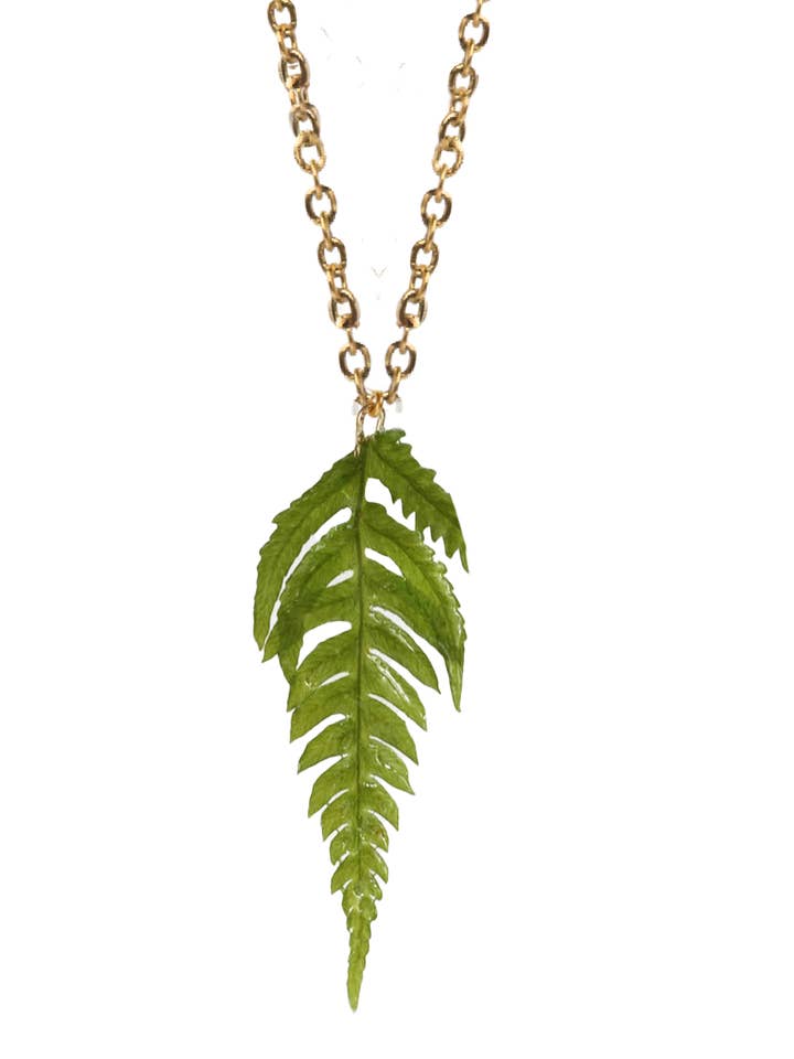 Collier de fougère Manitoba King Ostich pour la vente par Lakoo Designs