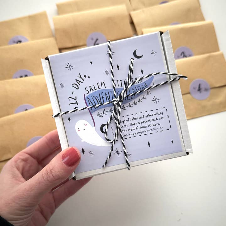 Calendario de Adviento de Pegatinas de Salem de 12 Días para venta al por mayor de Keegsie Designs