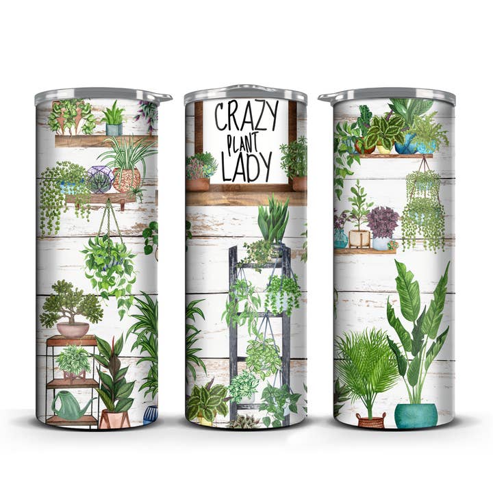 Gobelet Crazy Plant Lady 20 oz, cadeau pour les amateurs de plantes pour la vente par ThePlanningQueen