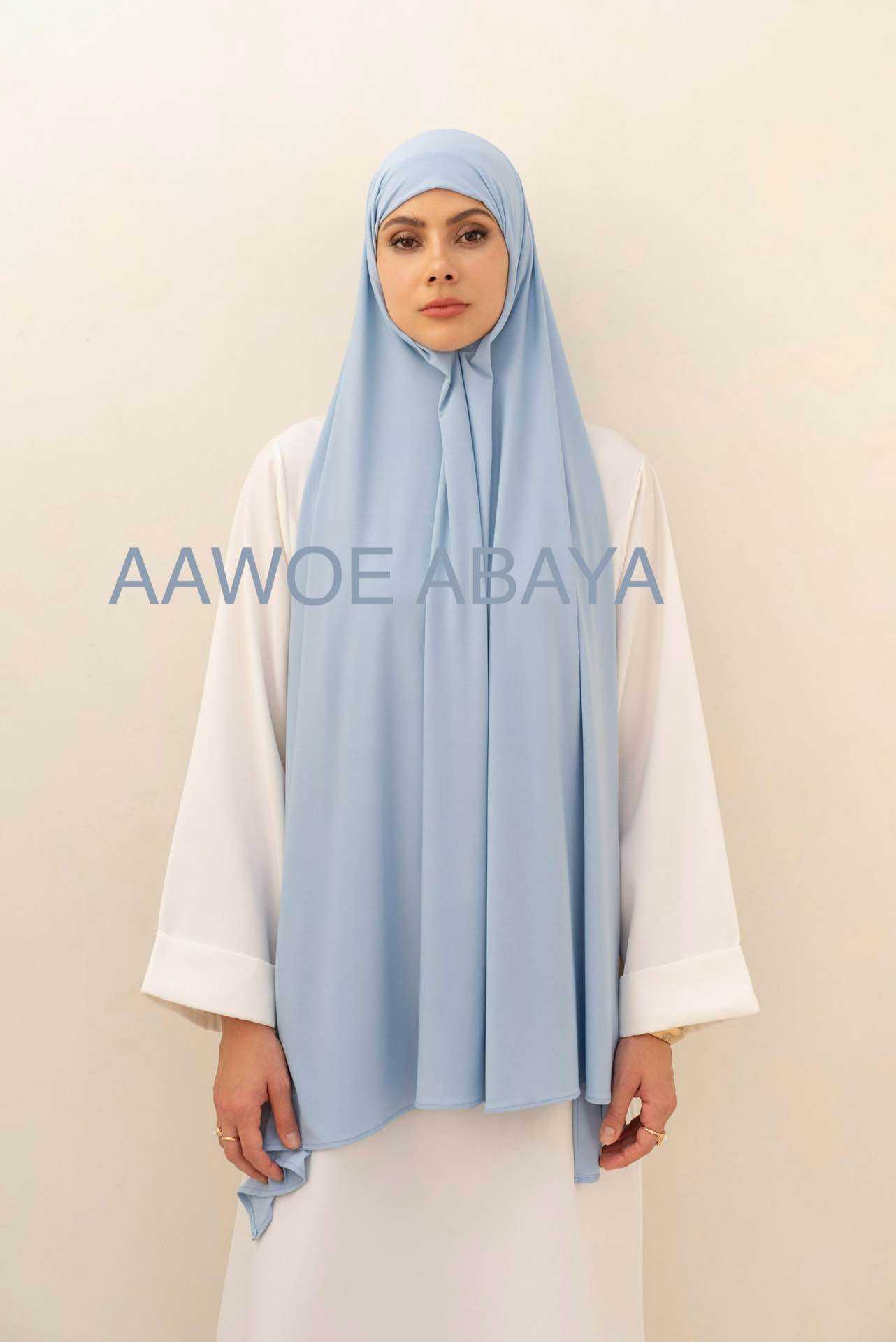 Aawoe Abaya – Engroshandel Hijab - Dame – Hijab rektangel i jersey med bindebånd - 70x200 cm - 24842