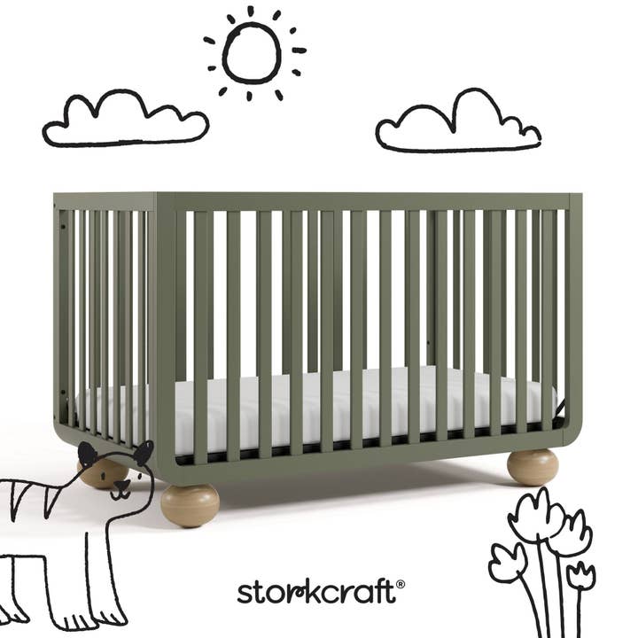 Storkcraft - Wholesale Bed - Kids & Baby - Storkcraft® Amalfi™ Deluxe 5-in-1 Convertible Crib with Bonus Toddler Guardrail44