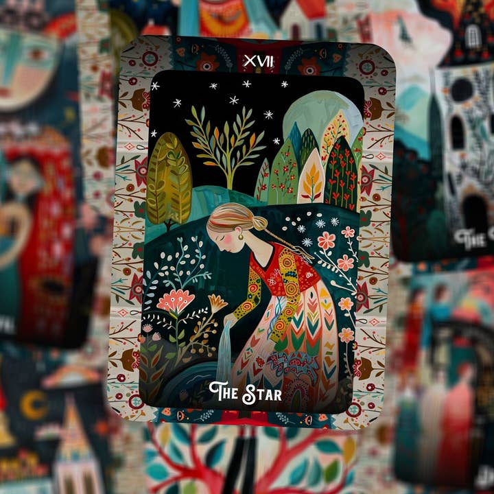 Ibiza Tarot USA - Wholesale Tarot Cards - Folk Magic Tarot - 78 cards - Tarot - Tarot Deck - Fortune Telling - Divination tools - Inspired by Slavic Folk Art3