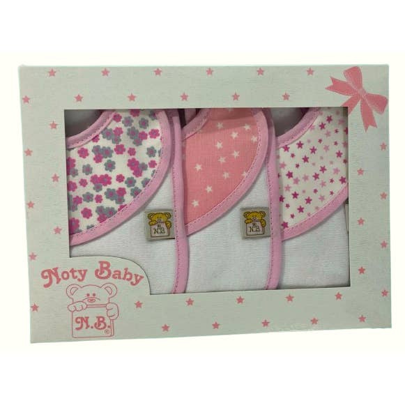 Set van 3 baby slabbetjes 100% katoen voor wholesale door Noty Baby