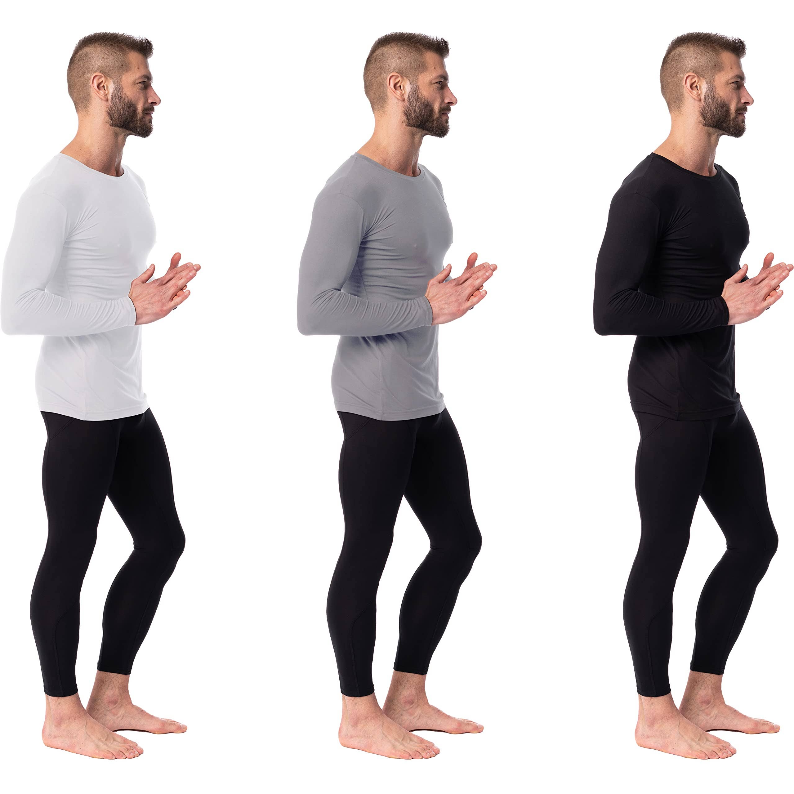I-Wear Brands - Wholesale Athletic Top - Men's - 3 Pack Men's Lightweight Long Sleeve Base Layer Shirt14
