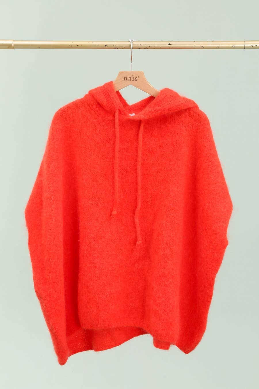 NAÏS PARIS - Wholesale Poncho - Women's - Mohair and wool hooded poncho sweater8