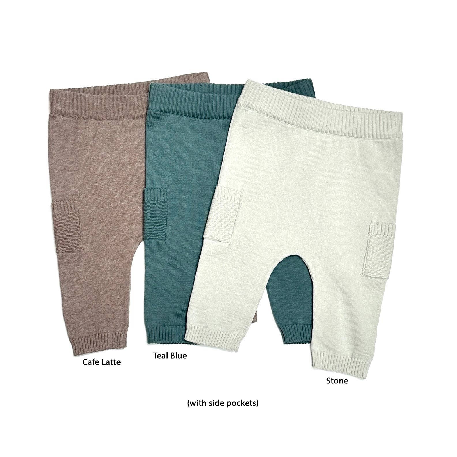 Viverano Organics - Vendita all'ingrosso Pantaloni (non jeans) - Neonati - Pantaloni in maglia con tasca laterale per bambini (cotone biologico)1