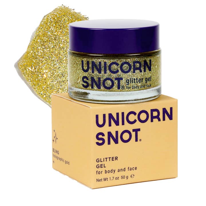 Gel Pailleté Original | Bling-Or | Paillettes pour le Corps | Scintillant pour la vente par Unicorn Snot | Glitter Beauty
