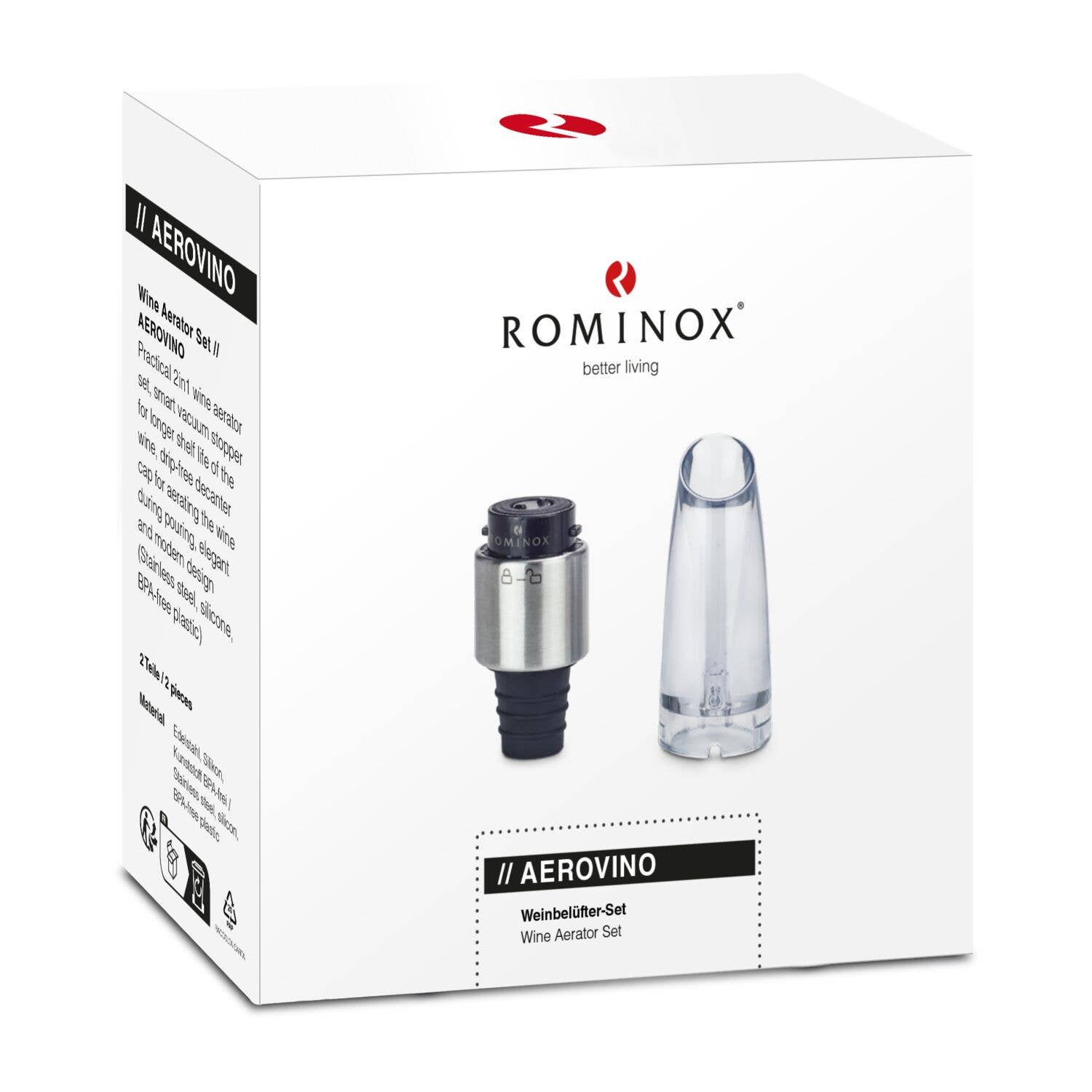 ROMINOX GmbH - Wholesale Wine Aerator - ROMINOX® wine aerator set//Aerovino4