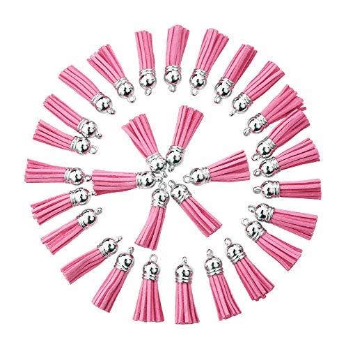 Mandala Crafts – wholesale Craft supplies – Mandala Crafts Faux Leather Suede Tassel with Loop for Keychains, Jewelry Making, Bookmarks, Books, Gifts, Pillows7