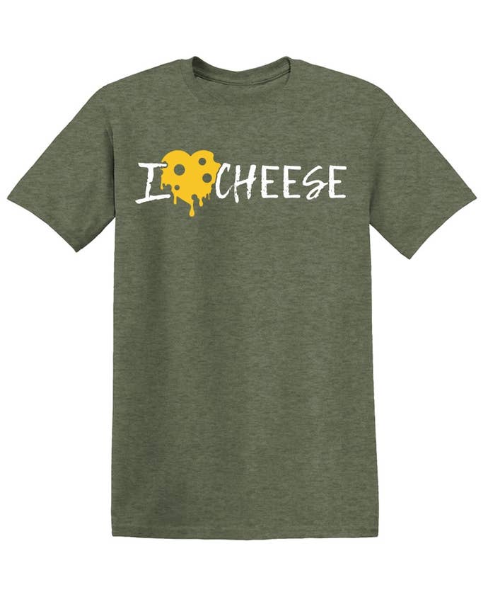 Feelin Good Tees - Wholesale Screen Printed T-Shirt - Unisex - I Heart Cheese15