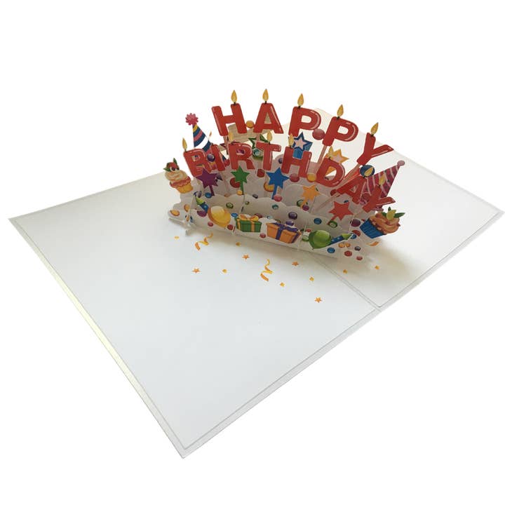 Grattis på födelsedagen - 3D pop up abra kort för wholesale av Abra Cards