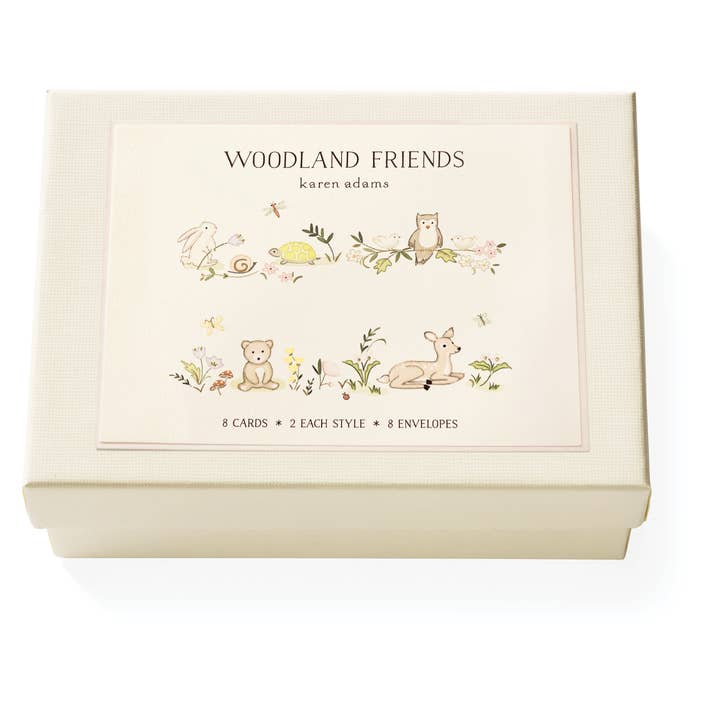 Woodland Friends Notizkartenbox für den Großhandel von Karen Adams Designs