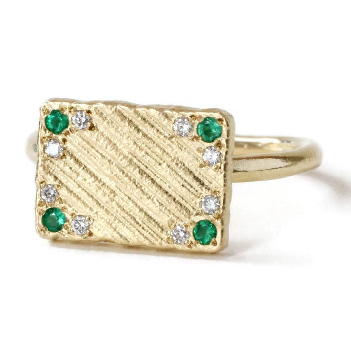 Großhandel Collage Ring (Mittel) -R940YG für den Großhandel von Linn.