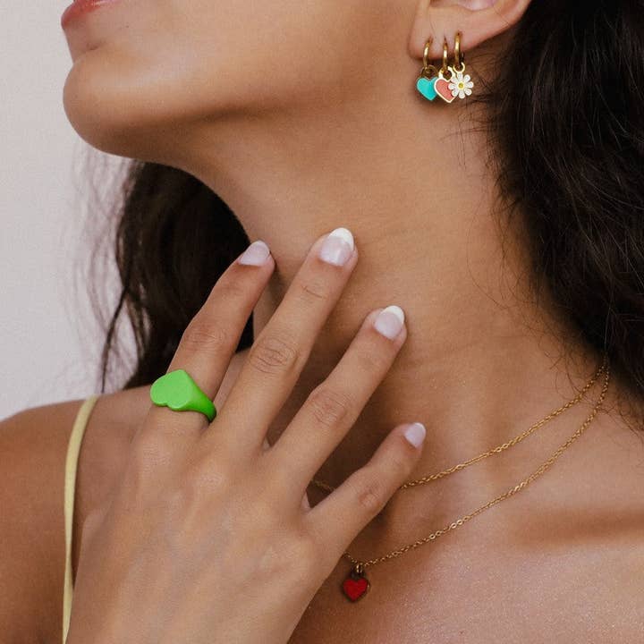 Grüner Ring von La Passion für den Großhandel von Hey Harper