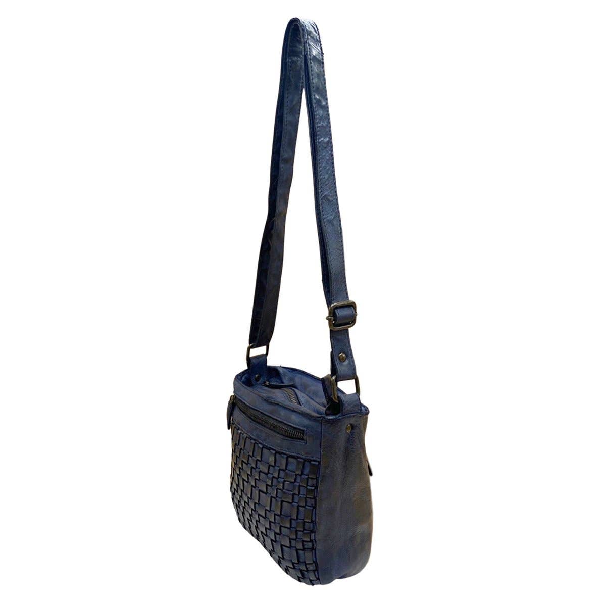 Arrigo - Wholesale Crossbody Bag - Women's - Arrigo Braided Leather Crossbody Shoulder Bag - 4 Colours7