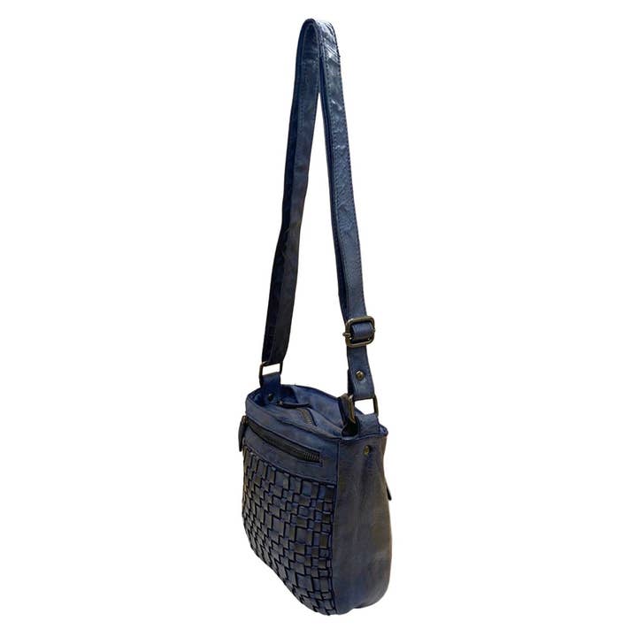 Arrigo - Wholesale Crossbody Bag - Women's - Arrigo Braided Leather Crossbody Shoulder Bag - 4 Colours7
