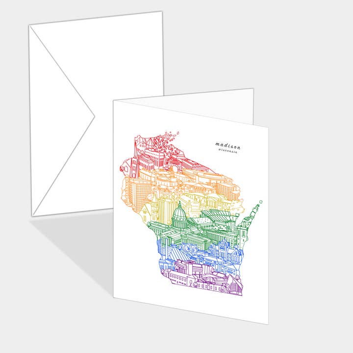 Townsville Art – Engroshandel Hverdagshilsen kort – Madison Wisconsin lykønskningskort2