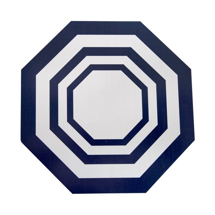 Set de table octogonal Essential bleu marine pour la vente par The Lino