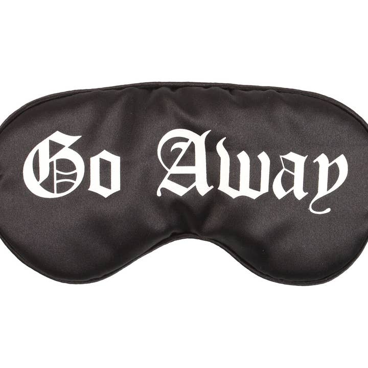 Something Different Wholesale - Wholesale Sleep/Eye Mask - Go Away Gothic Satin Sleep Mask