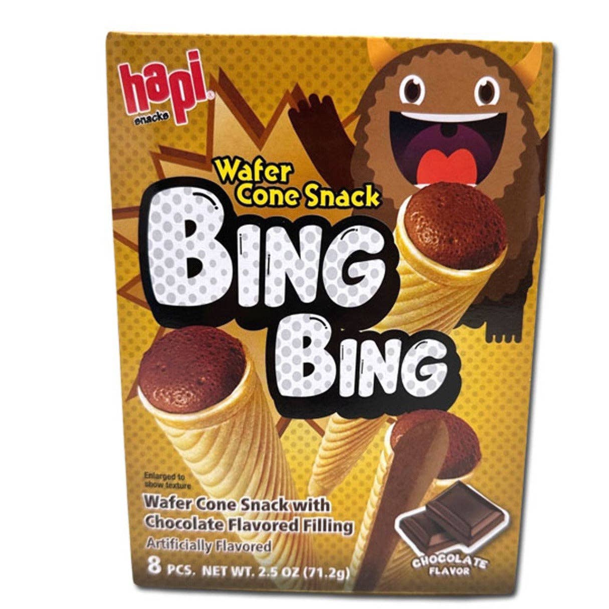 I Got Your Candy - Wholesale Chocolate Covered Sweets - Hapi Bing Bing Cone Chocolate Box 2.5oz - 15ct0