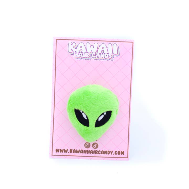 Kawaii Hair Candy - Vendita all'ingrosso Fermaglio per capelli - Donna - Fermaglio per capelli in peluche Alien Head2