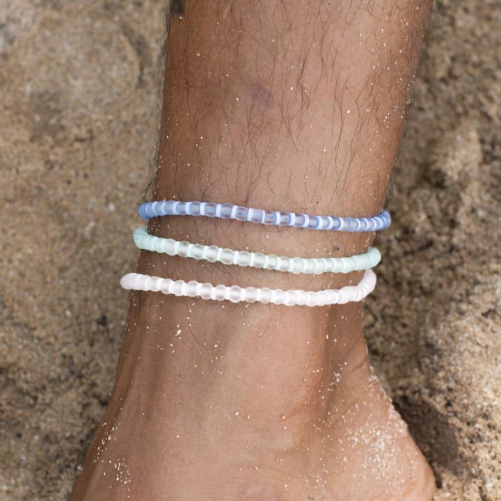 Marley Glass Bead Anklet for wholesale by Pineapple Island