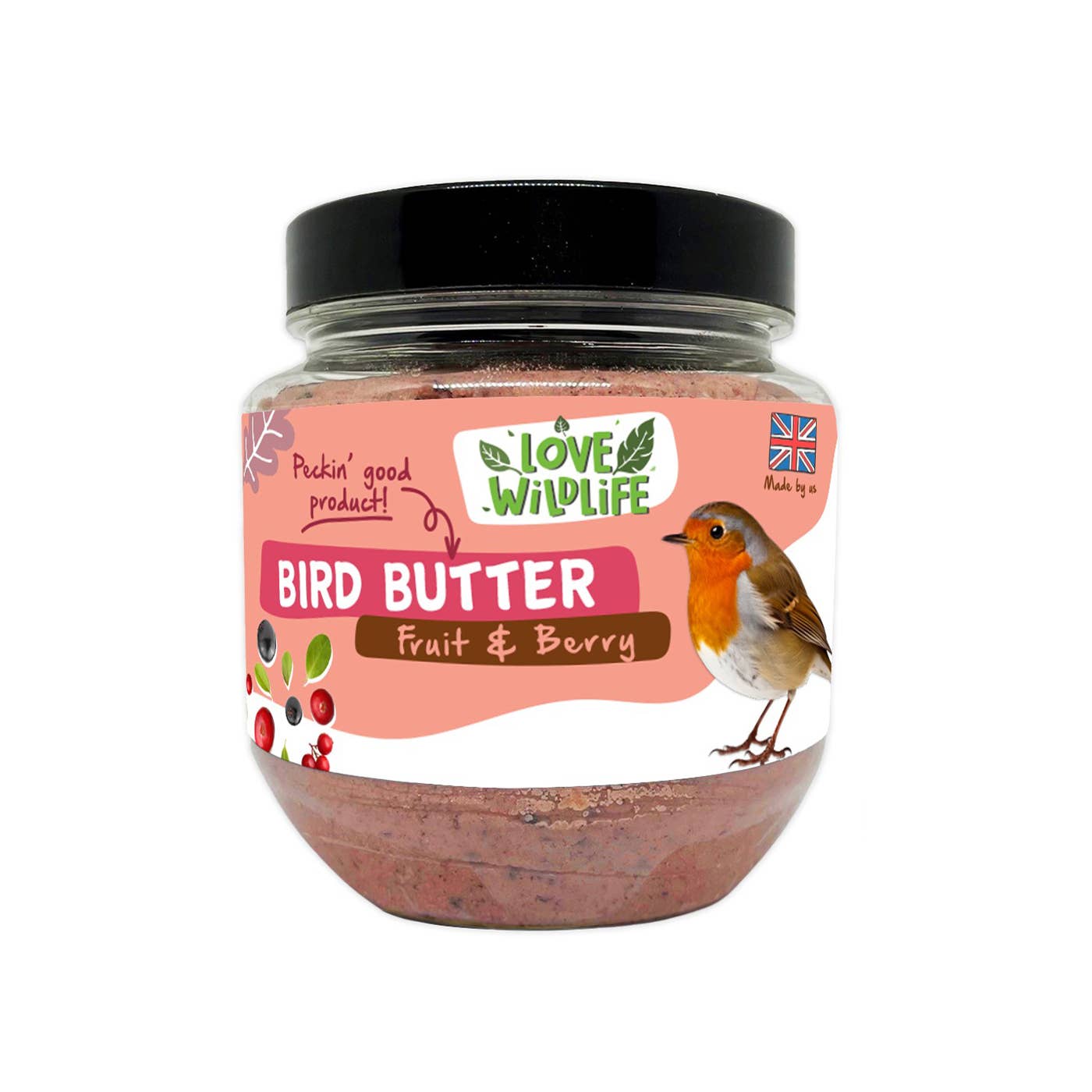 Natures Grub – wholesale Pet food – Not cat/dog – Love Wildlife Fruit & Berry Suet Bird Butter 375g