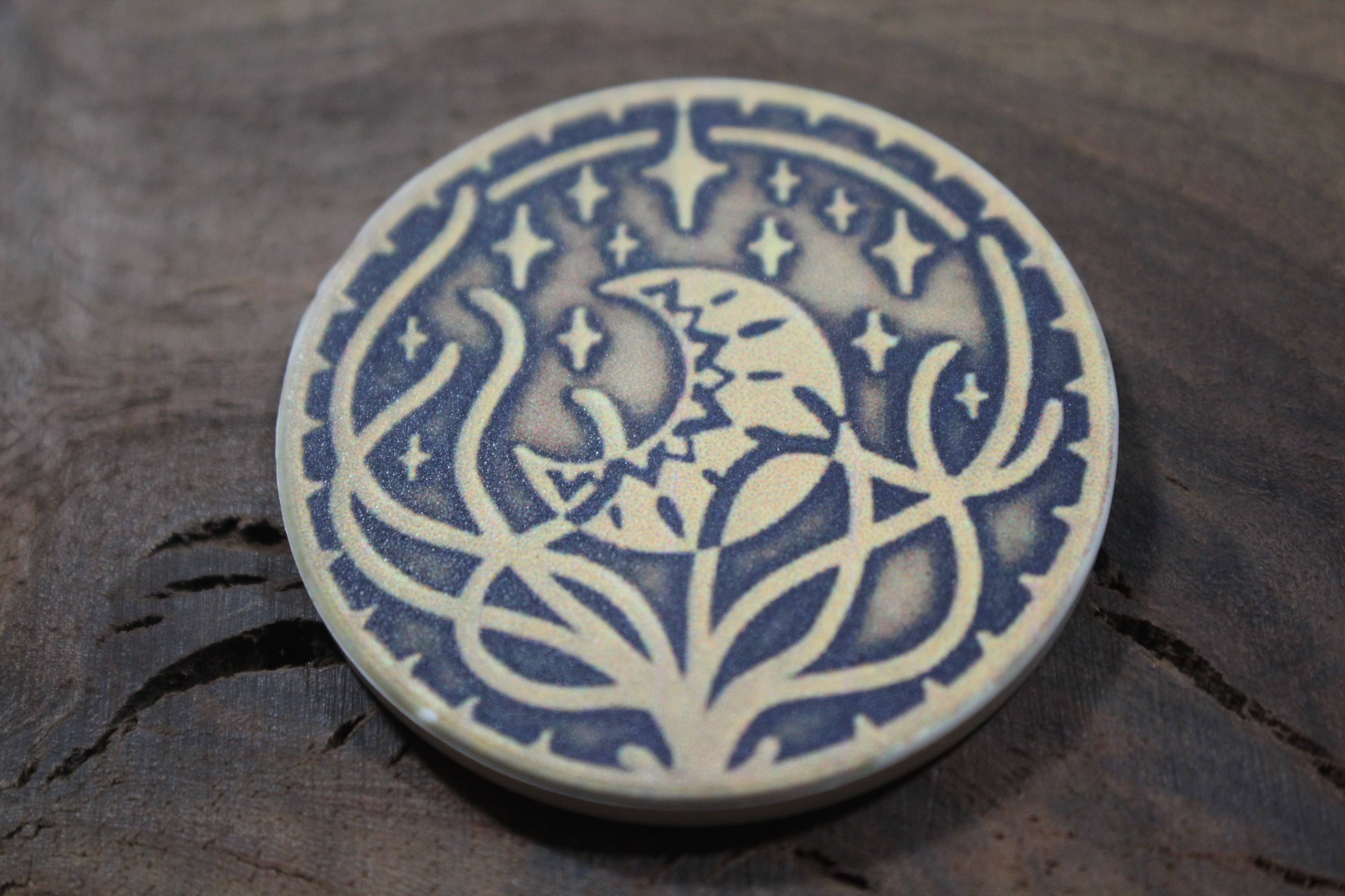 Raven Design - Vendita all'ingrosso Moneta/gettone ricordo - Moneta della Fortuna  // Moneta in Ceramica 2 pollici5