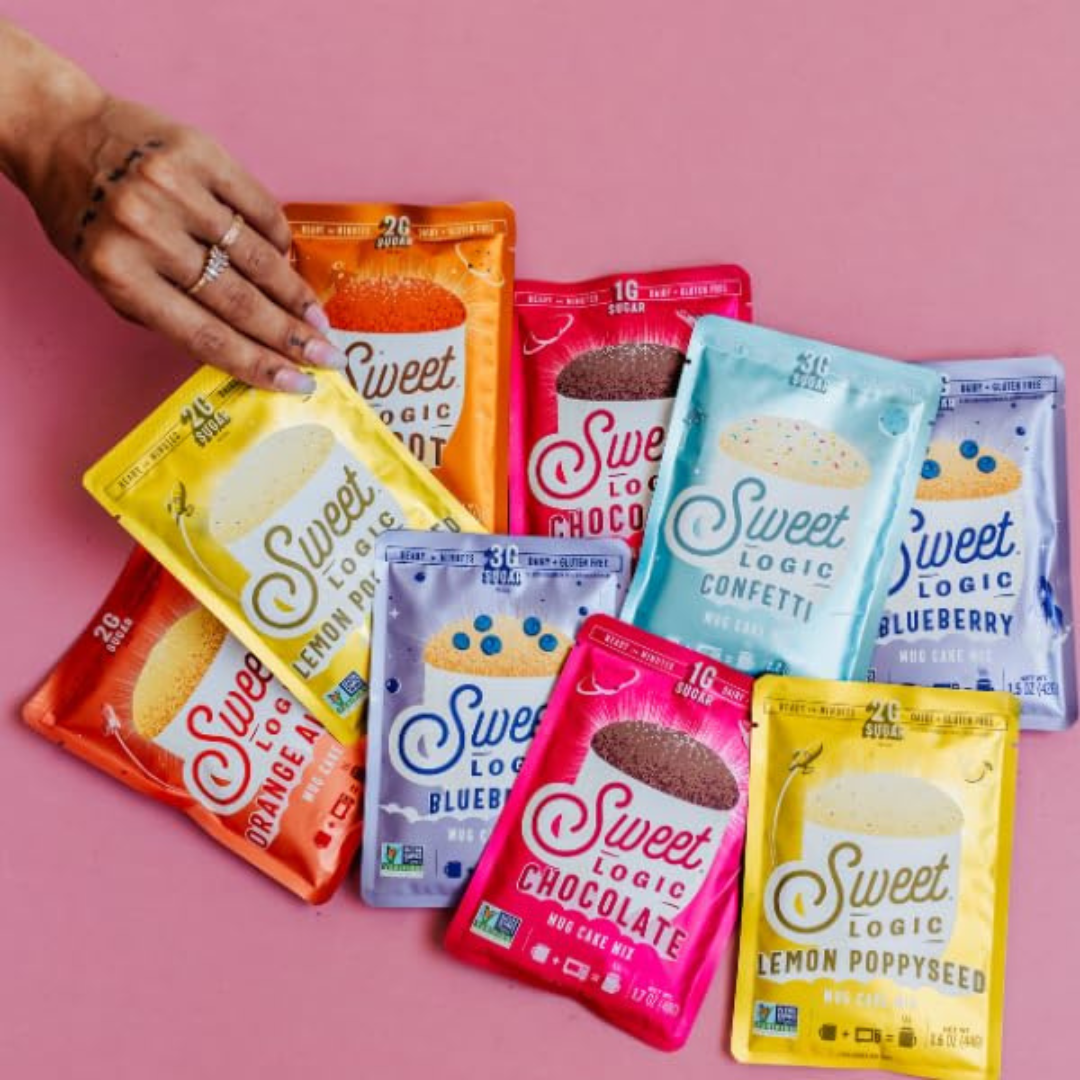 Sweet Logic - Wholesale Cake Mix - Orange Almond Mug Cake Quick Mix - Keto, Low-Carb (10-Pack)10