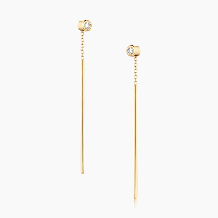 Boucles d'oreilles Marlo Threader pour la vente par THATCH