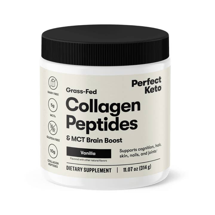 Perfect Keto - Wholesale Protein/Superfood Powder - Grass-Fed Collagen + MCT Oil, Dairy Free, Coffee Creamer3