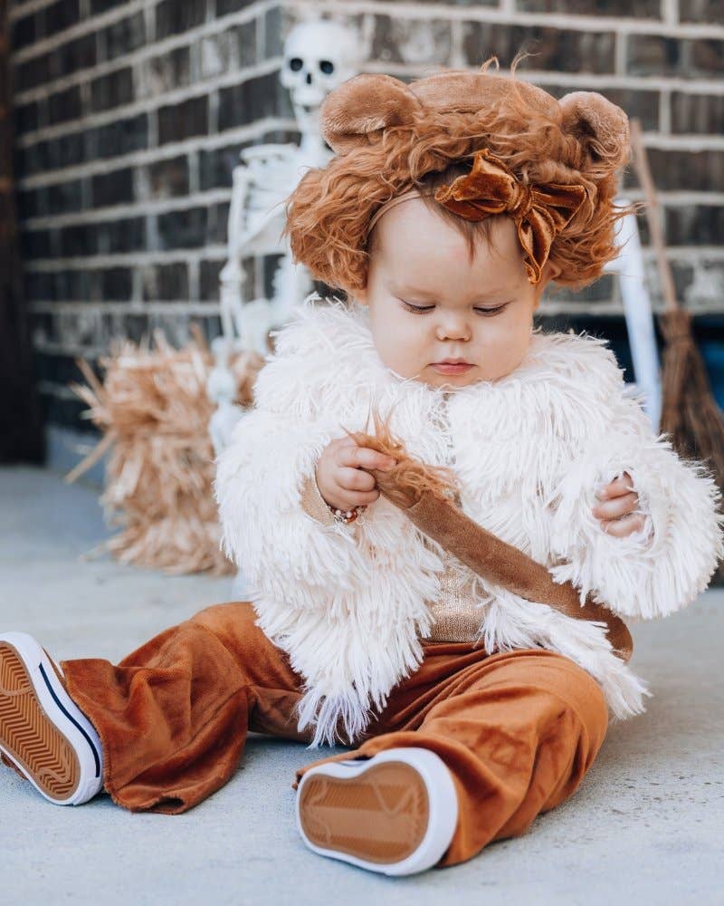 Bailey's Blossoms – wholesale Jacket – Child – Mommy and Me Fatima Faux Shag Layered Jacket - Ivory9