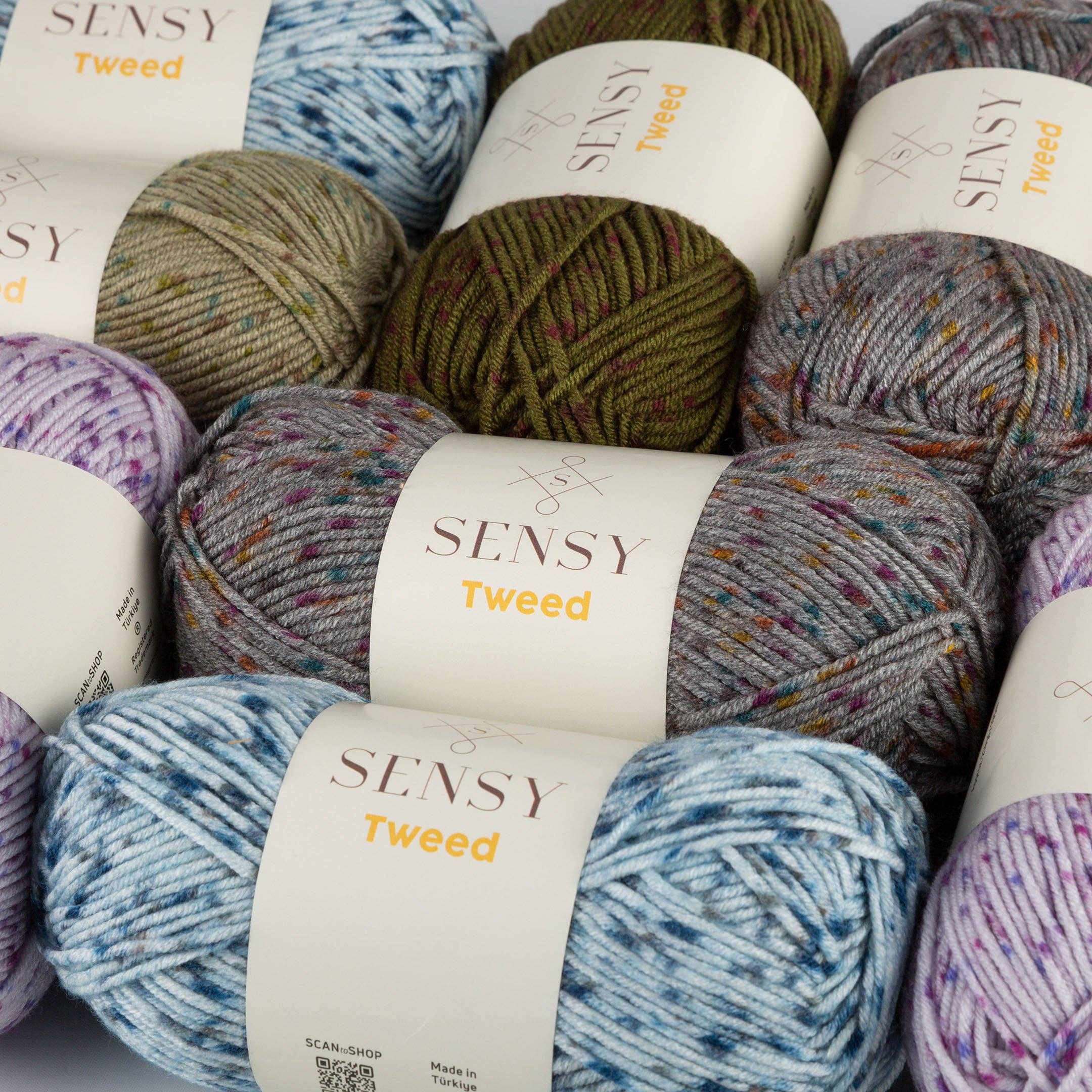 Sensy - Wholesale Yarn - Sensy Tweed Yarn, 3.5 oz, 214 Yards, Gauge 4 Medium21