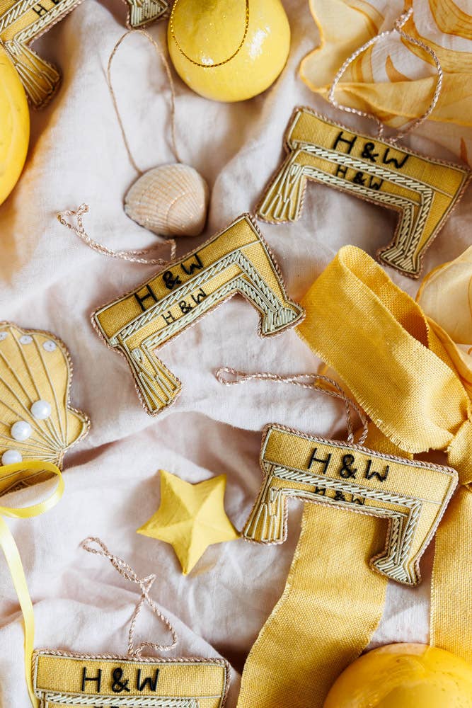 Katie Larmour Linen - Wholesale Ornament - Belfast Cranes Handmade Irish Souvenir Christmas Decoration3