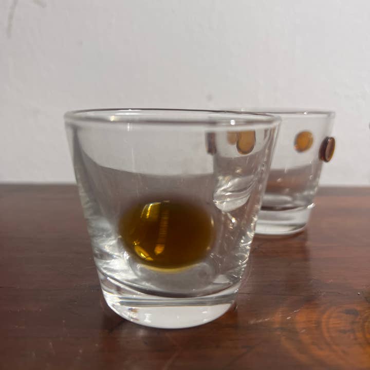 DADA Novecento - Wholesale Cocktail/Liquor Glass - Set of 4 Digestif Glasses with Decorations2