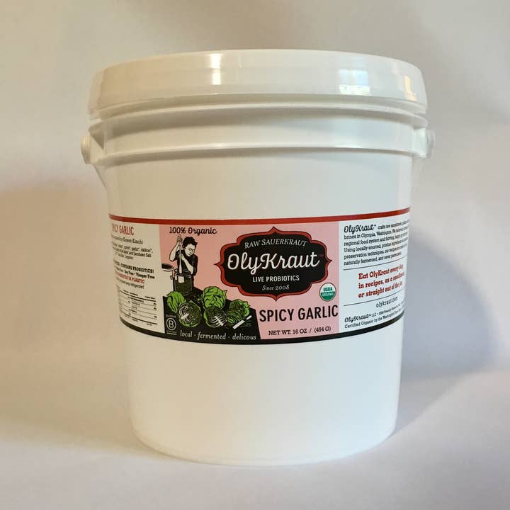 Økologisk krydret hvidløg Kraut Gallon for engroshandel hos OlyKraut