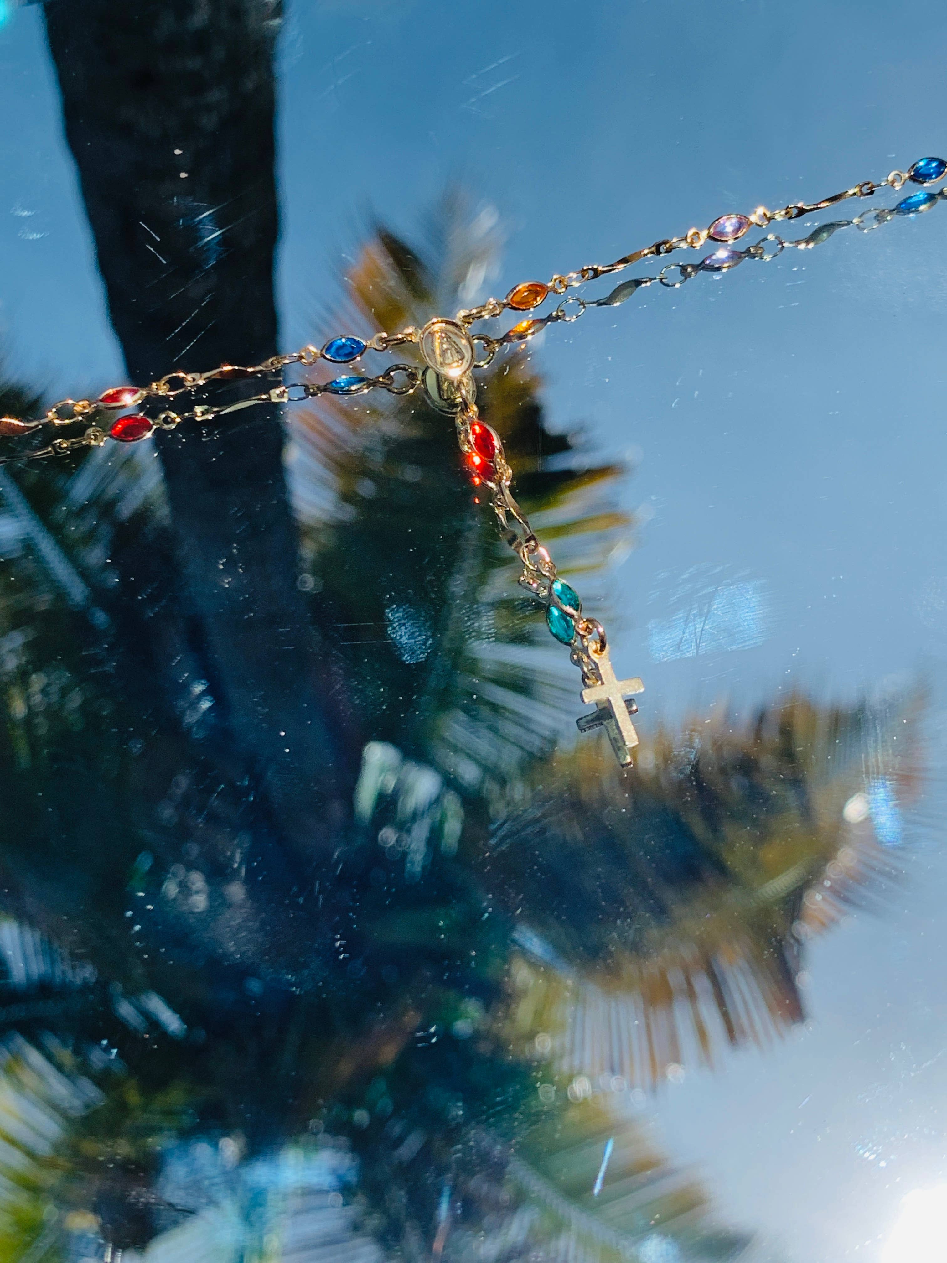 Mali Beads – Großhandel Kette mit Anhänger/Charm – Goldgefüllte Edelstein-Rosenkranzkette – Zarter Schichtschmuck3