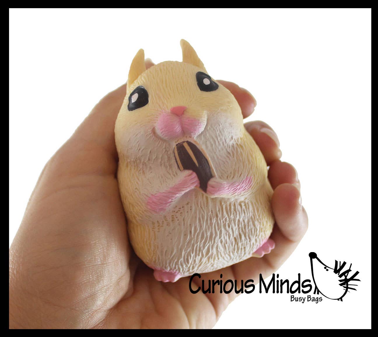 Curious Minds Toys - Wholesale Squishy Toy - Kids & Baby - Chunky Cheek Hamster Stretchy and Squeezy Toy - Soft Doh Fil5