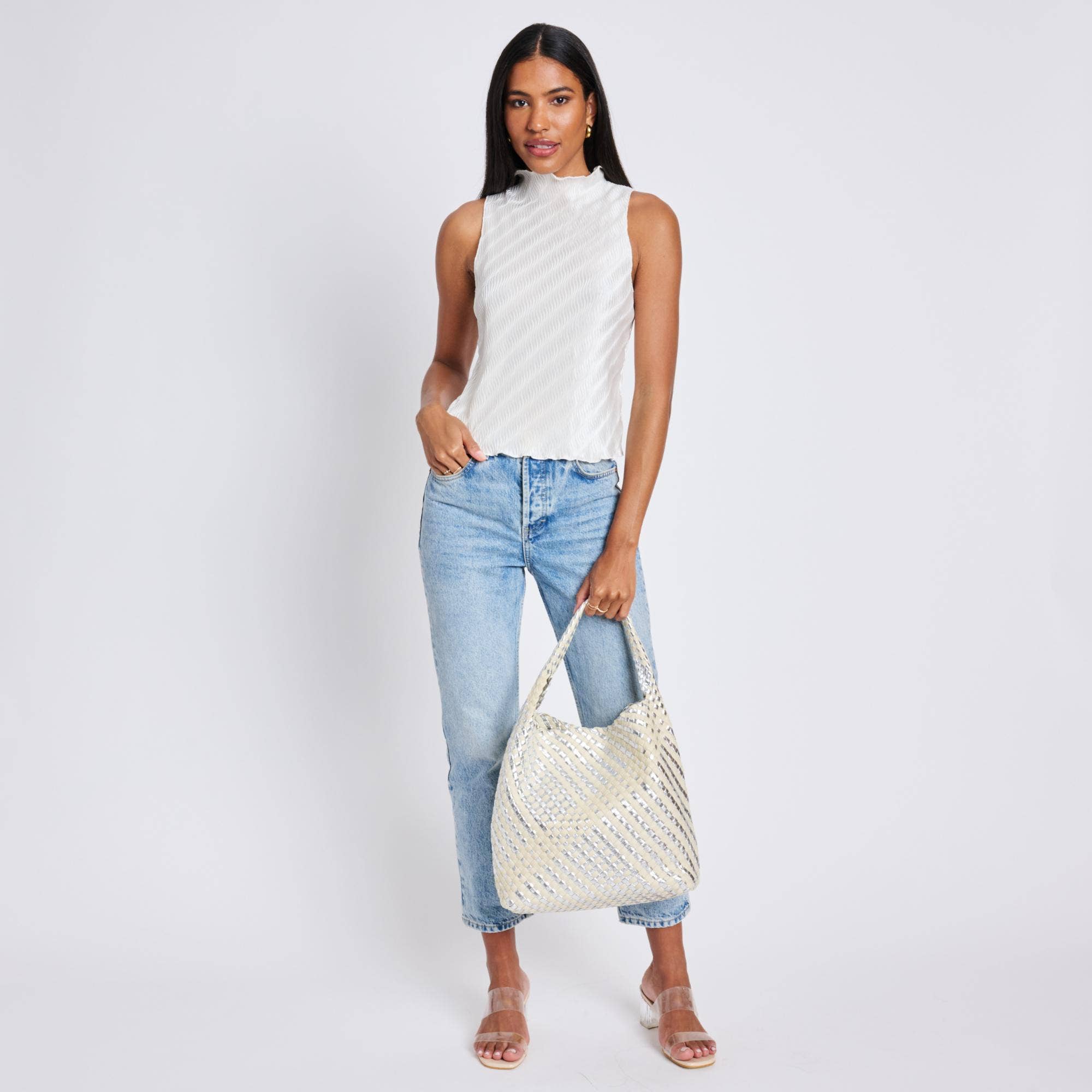 Moda Luxe – wholesale Shoulder bag – women's – Ellery Mixed Material Woven Hobo10