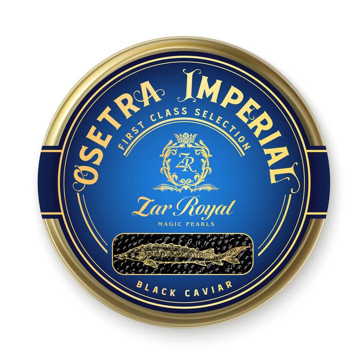 Osetra Imperial - Caviar negro de esturión siberiano para venta al por mayor de „Zar Royal“