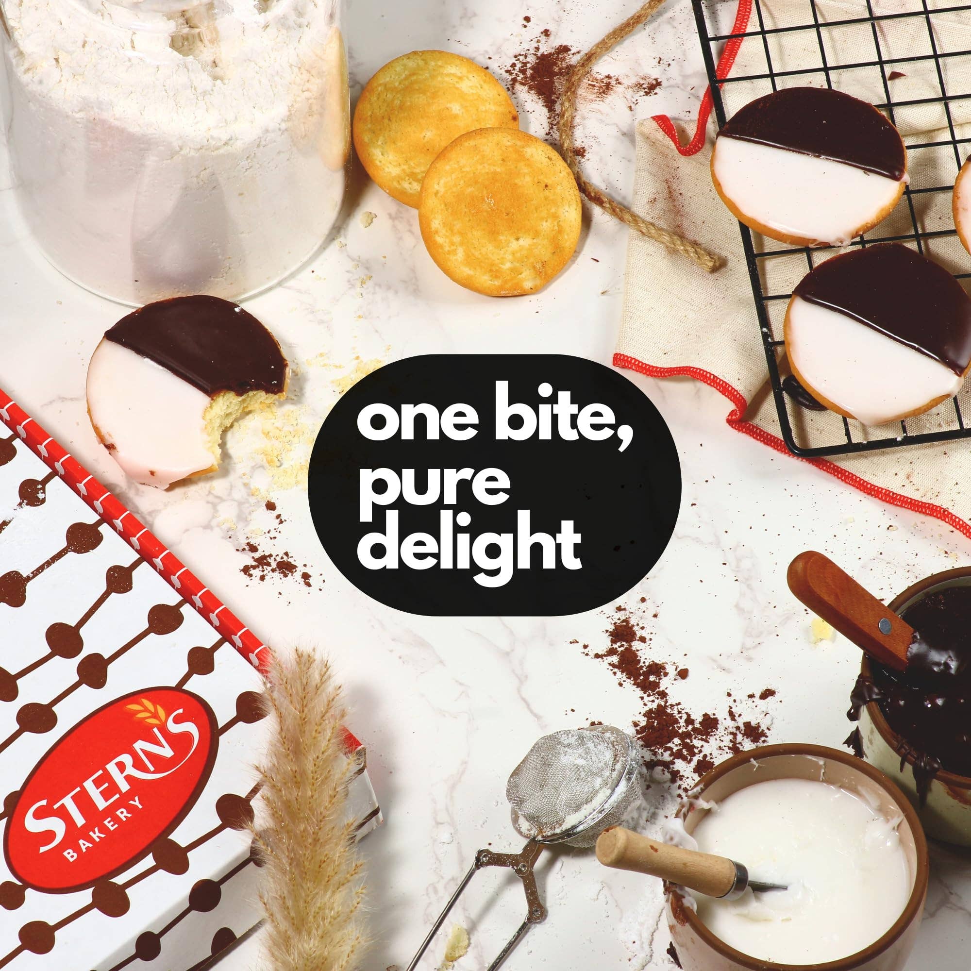 Stern's Online - Wholesale Cookie - Black & White Cookies | 90 Individually Wrapped Cookies 3