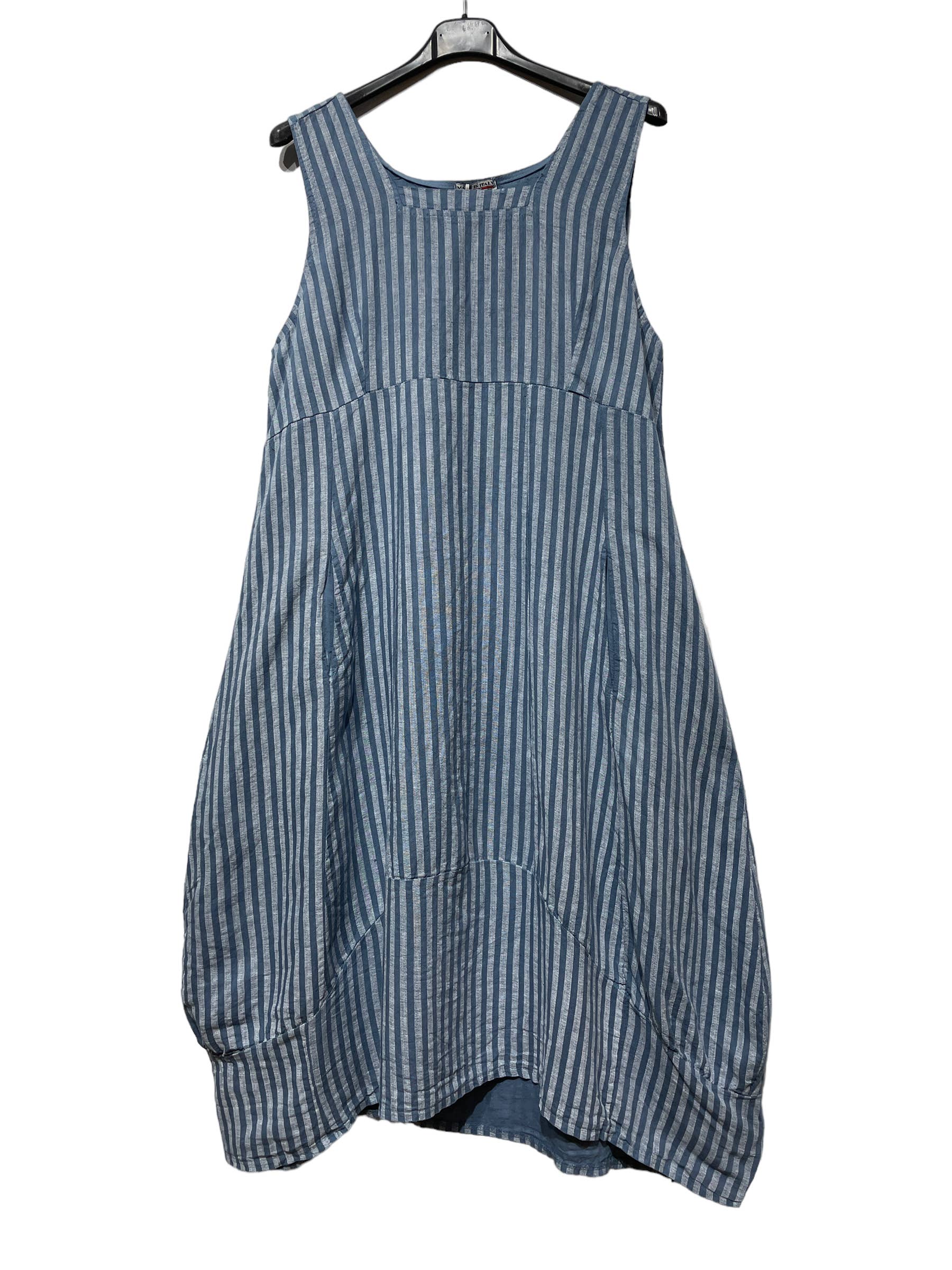 LINEN & COTTON HOUSE - Wholesale Dress - Women's - ROBE EN LIN 322 8119 RAYÉE PRINTEMPS ÉTÉ VÊTEMENTS8