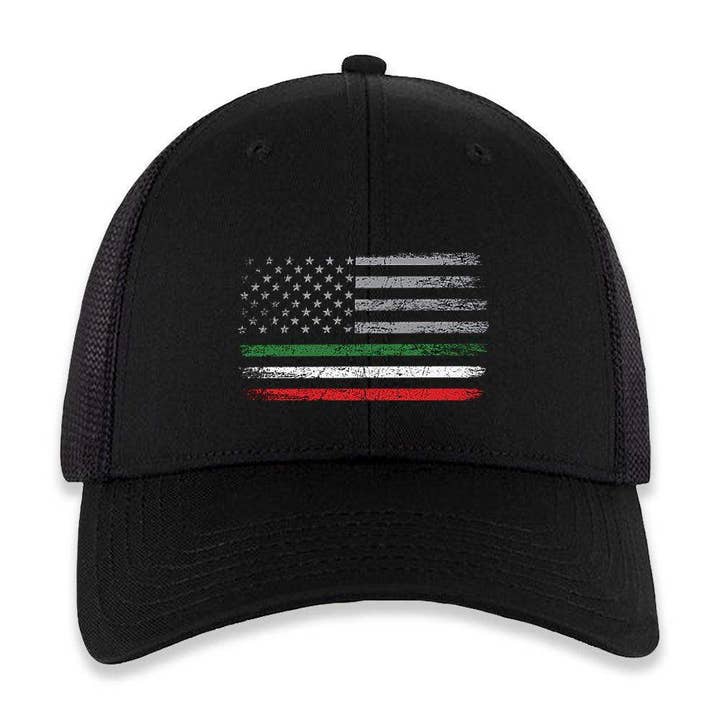 Italian American Flag Trucker Hat for wholesale by Hardcore Italians