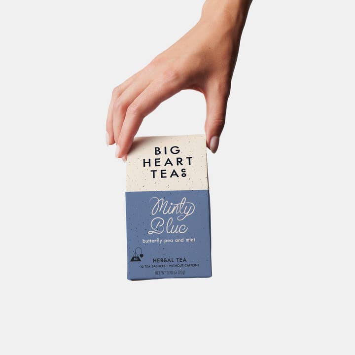 Big Heart Tea Co. - Wholesale Tea Bags - Minty Blue 10 ct Tea Bags