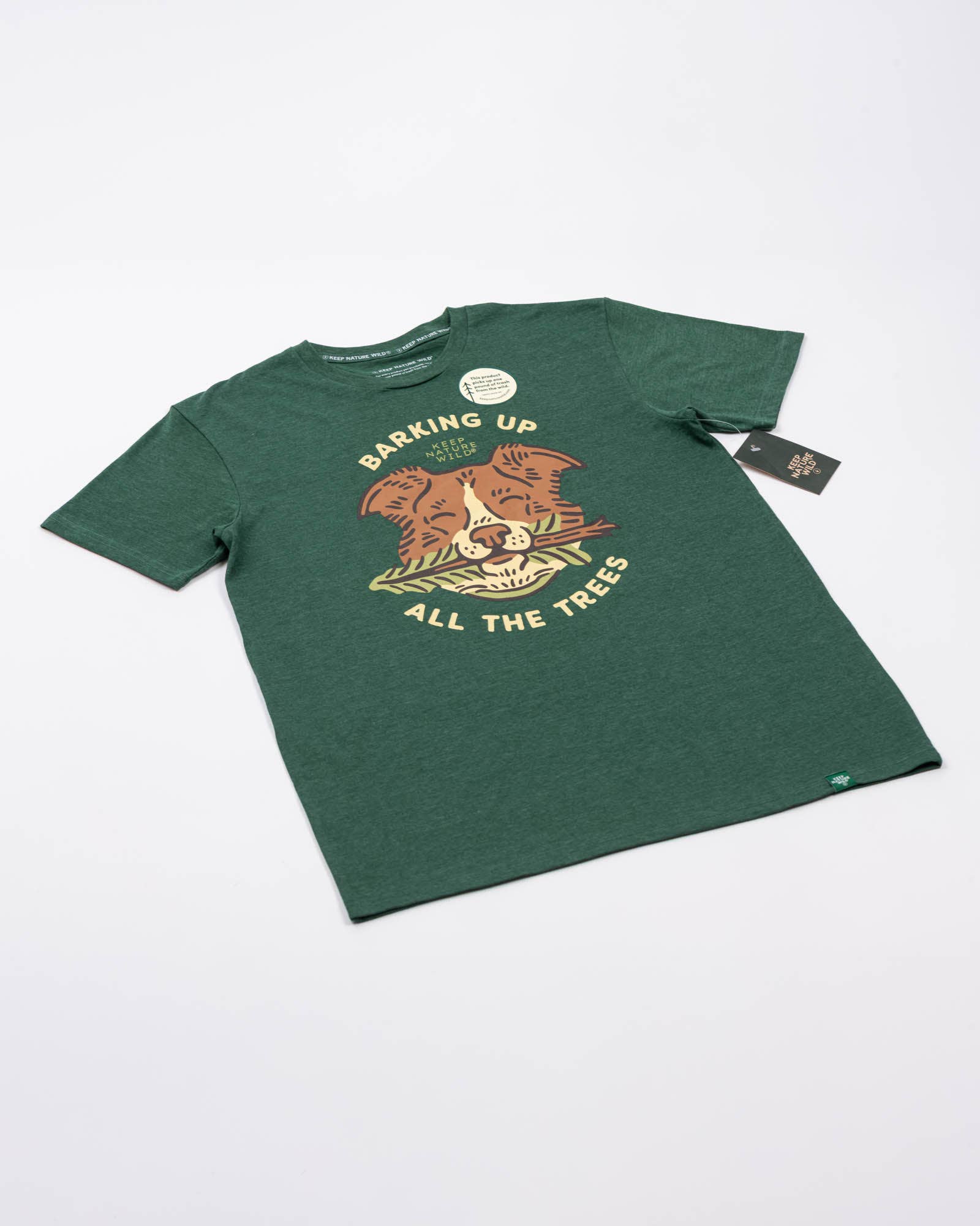 Keep Nature Wild - Vente T-shirt sérigraphié – unisexe - T-shirt unisexe "Barking Up All the Trees" | Forêt chinée7